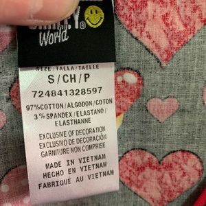 Code Happy Emoji Valentine Scrub Top